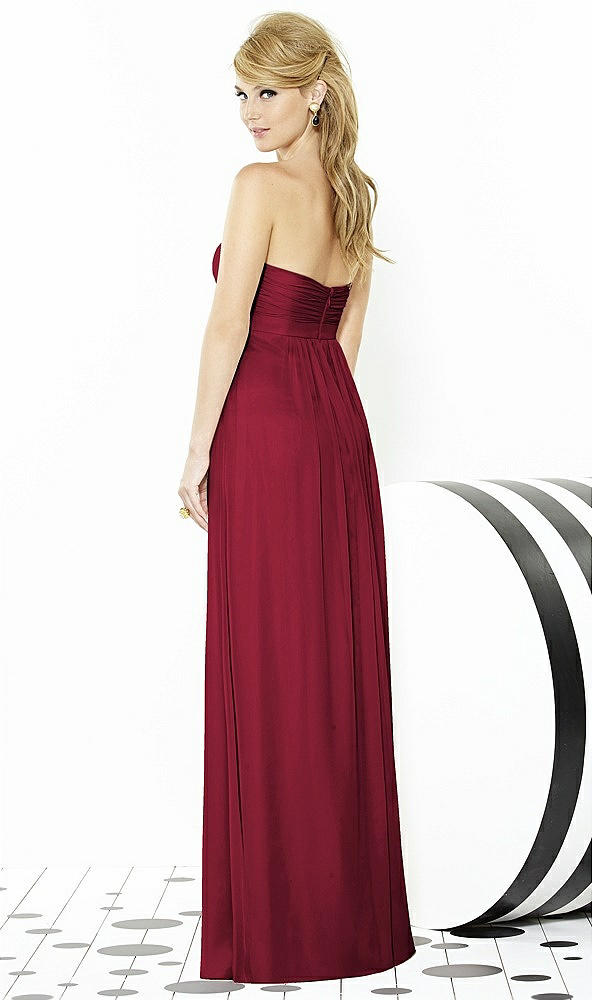 Back View - Burgundy After Six Bridesmaids Style 6710