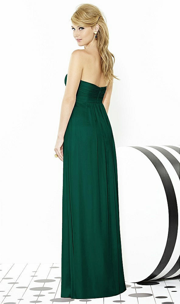 Back View - Hunter Green After Six Bridesmaids Style 6710