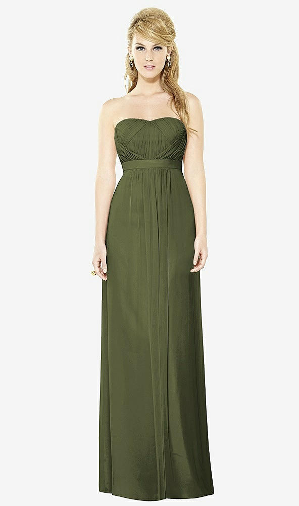 Front View - Olive Green After Six Bridesmaids Style 6710