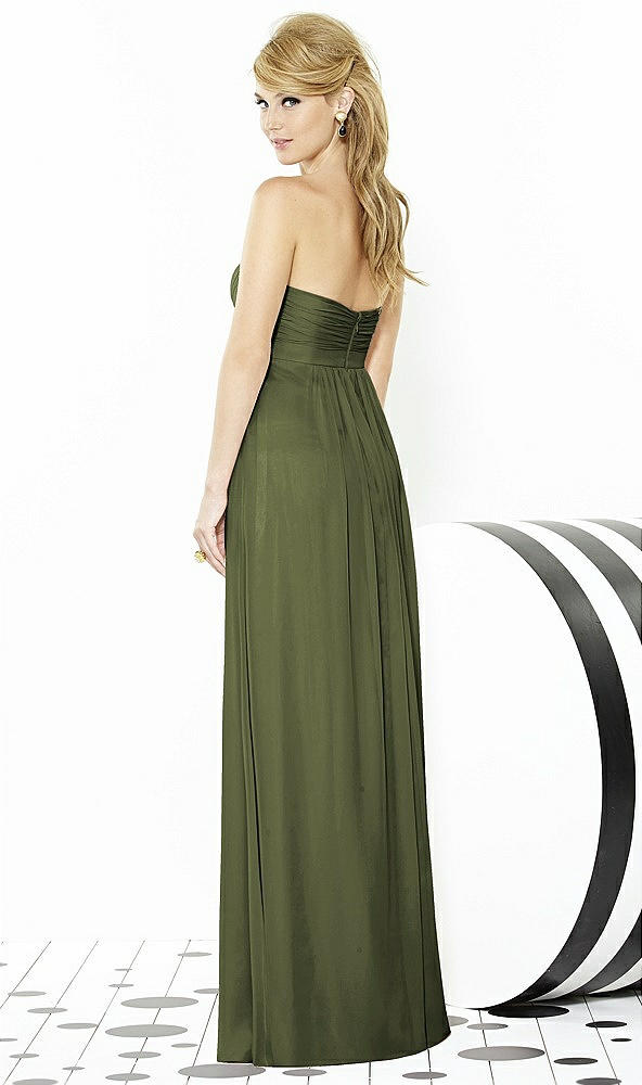 Back View - Olive Green After Six Bridesmaids Style 6710