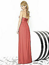 Rear View Thumbnail - Coral Pink After Six Bridesmaids Style 6710