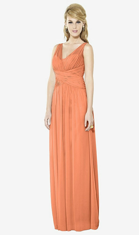 Front View - Sweet Melon After Six Bridesmaid Dress 6711