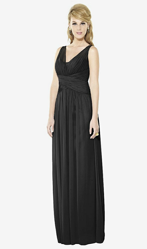 Front View - Black After Six Bridesmaid Dress 6711