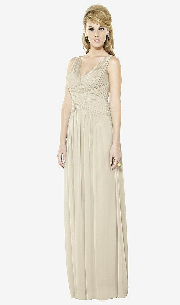 Front View - Champagne After Six Bridesmaid Dress 6711