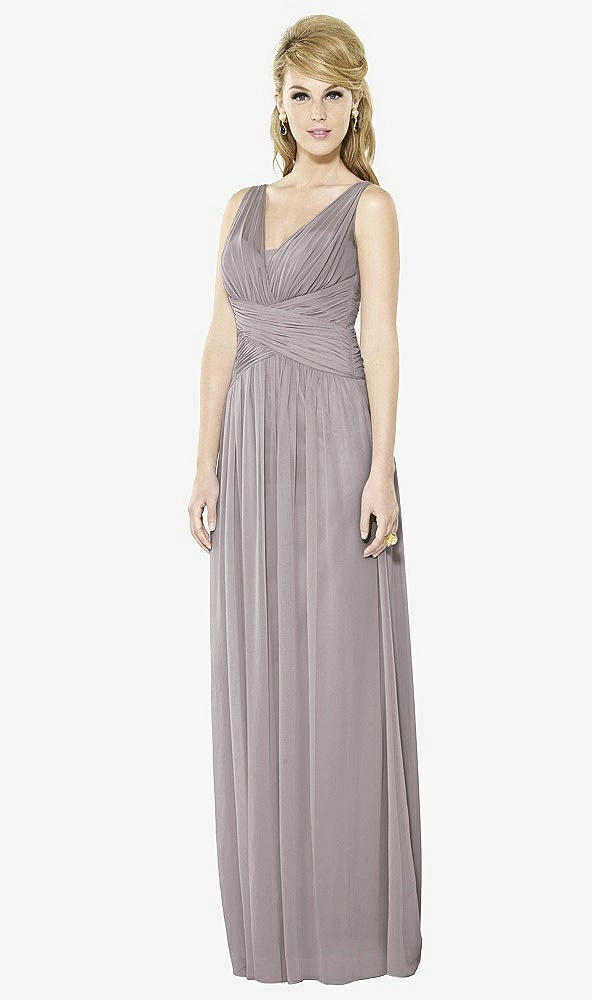 Front View - Cashmere Gray After Six Bridesmaid Dress 6711