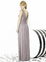 Rear View Thumbnail - Cashmere Gray After Six Bridesmaid Dress 6711