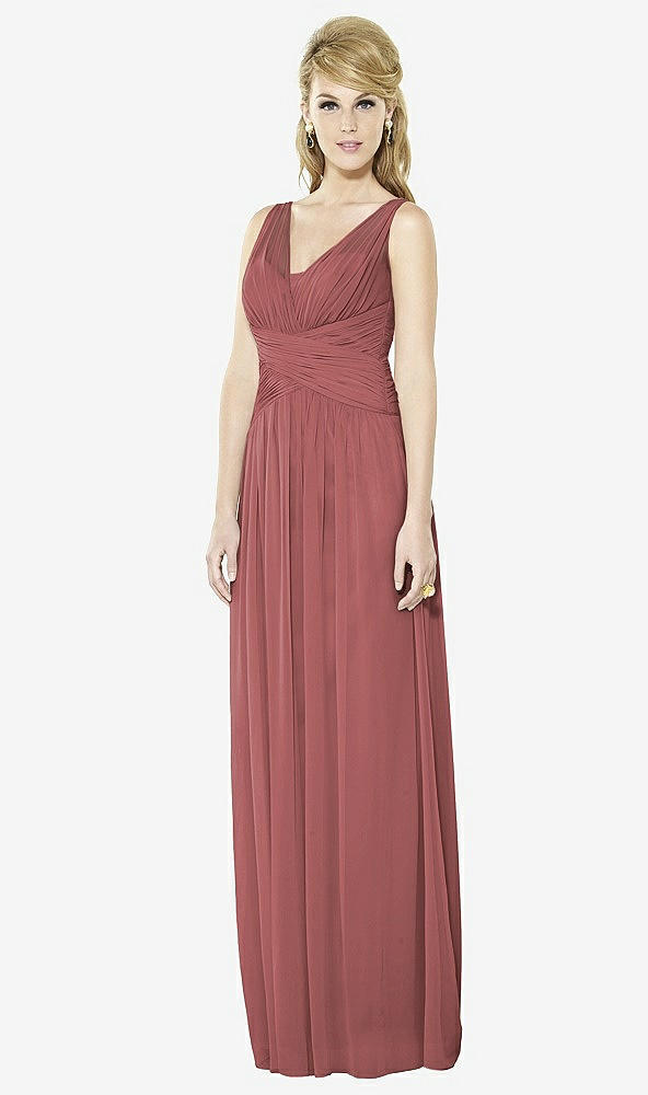 Front View - English Rose After Six Bridesmaid Dress 6711