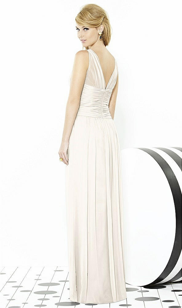 Back View - Ivory After Six Bridesmaid Dress 6711