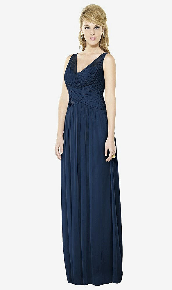 Front View - Midnight Navy After Six Bridesmaid Dress 6711