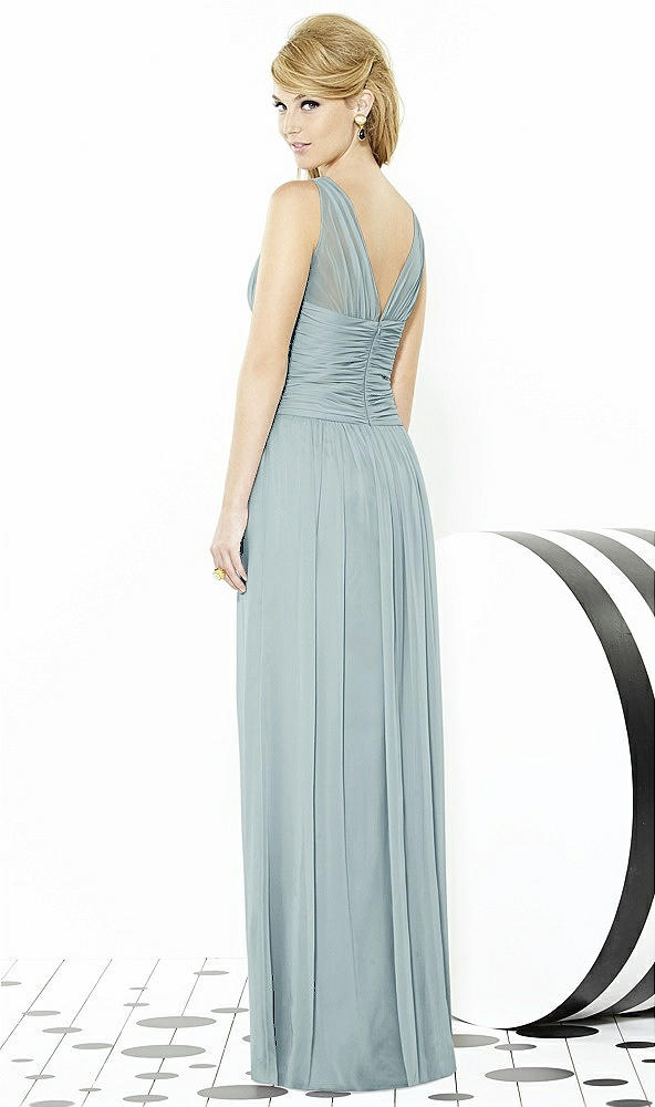 Back View - Morning Sky After Six Bridesmaid Dress 6711