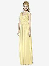 Front View Thumbnail - Pale Yellow After Six Bridesmaid Dress 6711