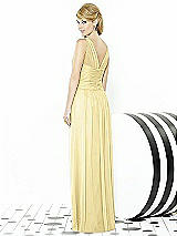 Rear View Thumbnail - Pale Yellow After Six Bridesmaid Dress 6711