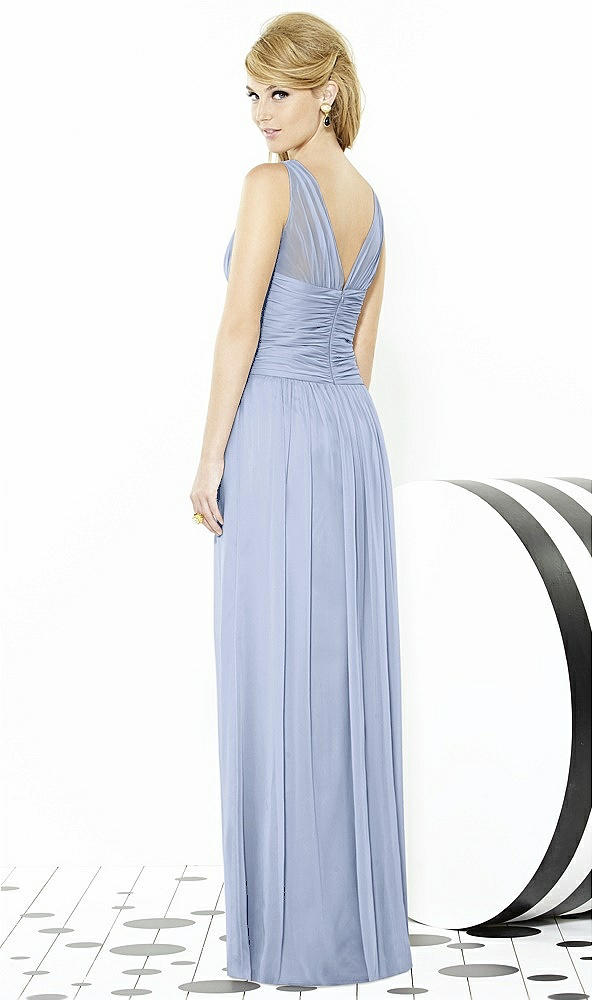 Back View - Sky Blue After Six Bridesmaid Dress 6711