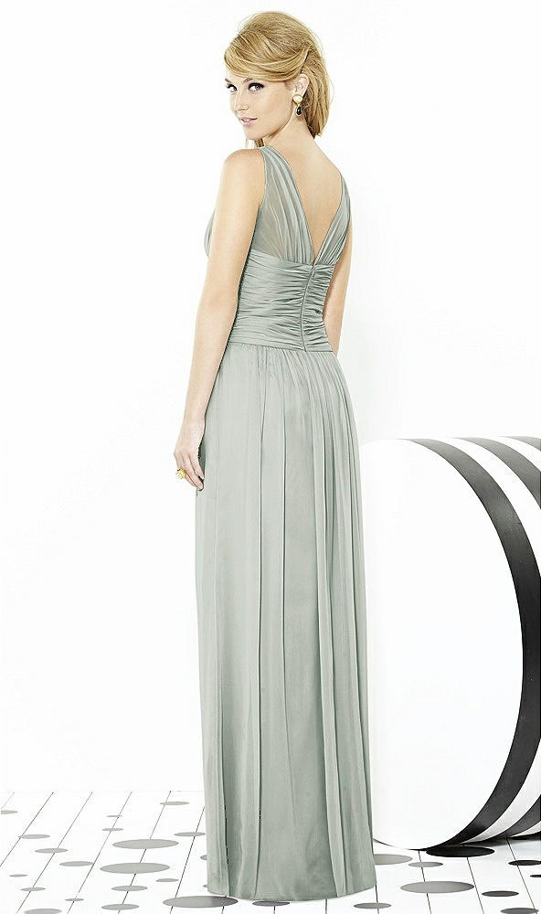 Back View - Willow Green After Six Bridesmaid Dress 6711