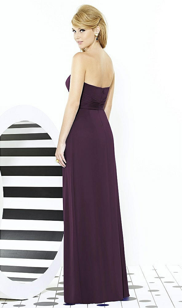 Back View - Aubergine After Six Bridesmaid Dress 6713