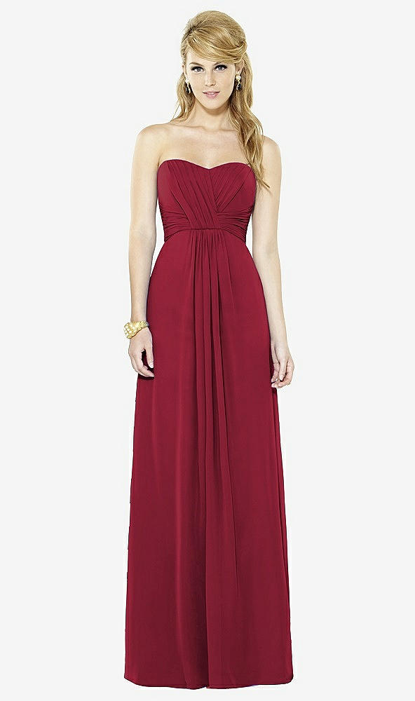 Front View - Burgundy After Six Bridesmaid Dress 6713