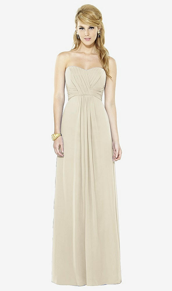 Front View - Champagne After Six Bridesmaid Dress 6713