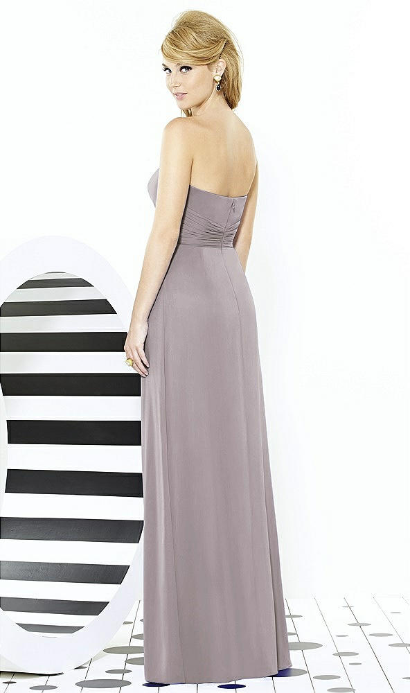 Back View - Cashmere Gray After Six Bridesmaid Dress 6713