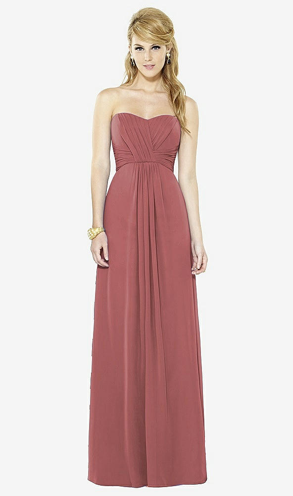 Front View - English Rose After Six Bridesmaid Dress 6713