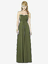 Front View Thumbnail - Olive Green After Six Bridesmaid Dress 6713