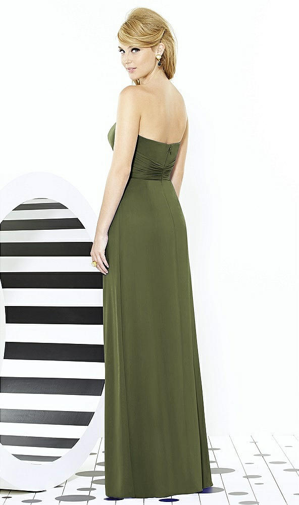 Back View - Olive Green After Six Bridesmaid Dress 6713