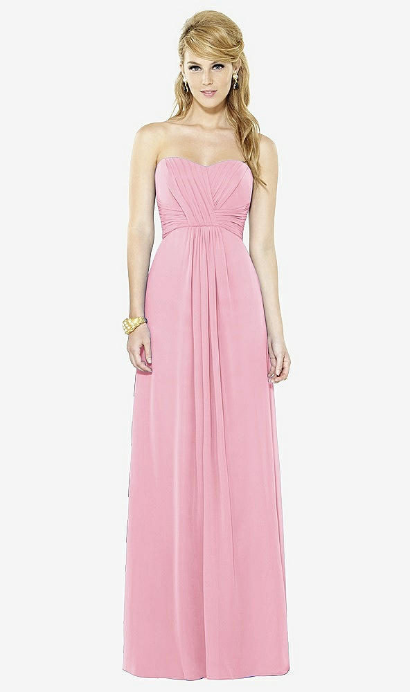 Front View - Peony Pink After Six Bridesmaid Dress 6713