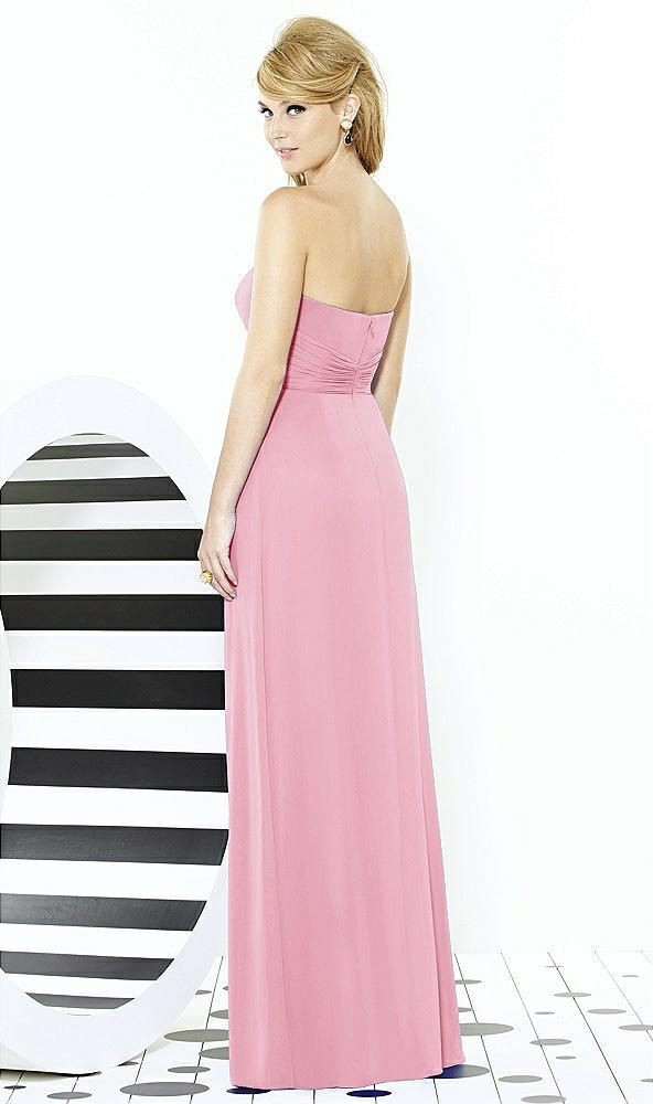 Back View - Peony Pink After Six Bridesmaid Dress 6713