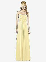 Front View Thumbnail - Pale Yellow After Six Bridesmaid Dress 6713