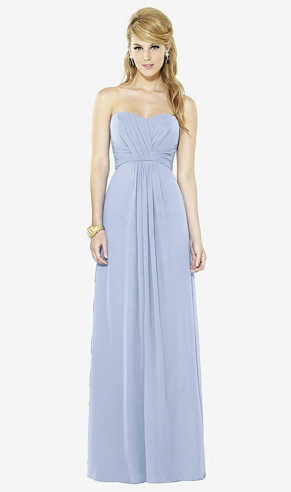 Front View - Sky Blue After Six Bridesmaid Dress 6713