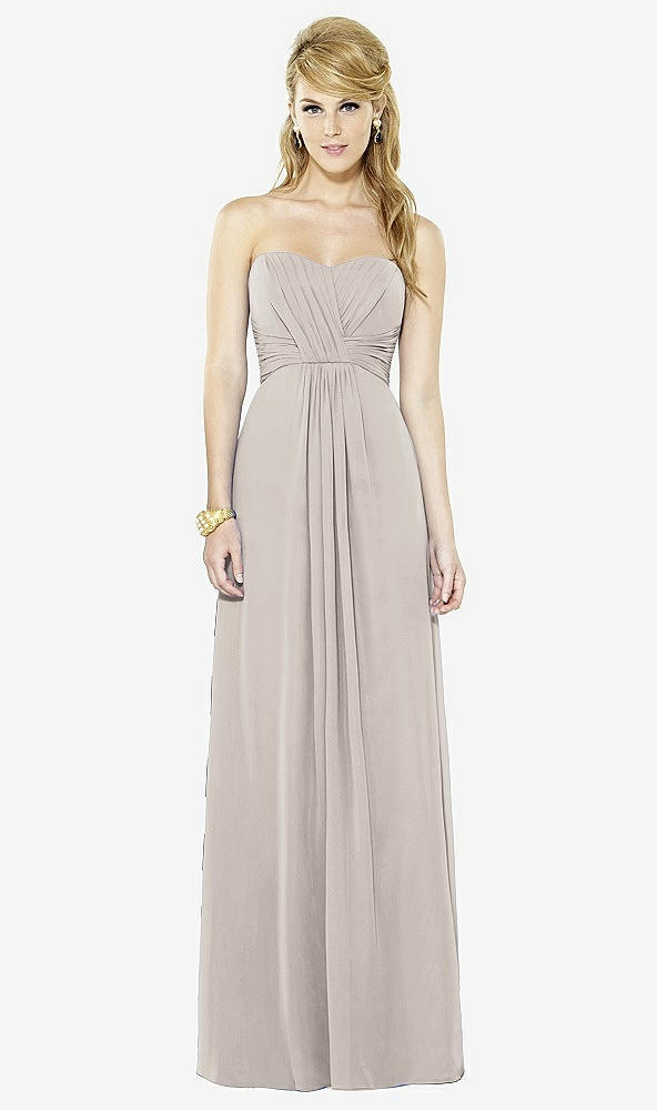 Front View - Taupe After Six Bridesmaid Dress 6713