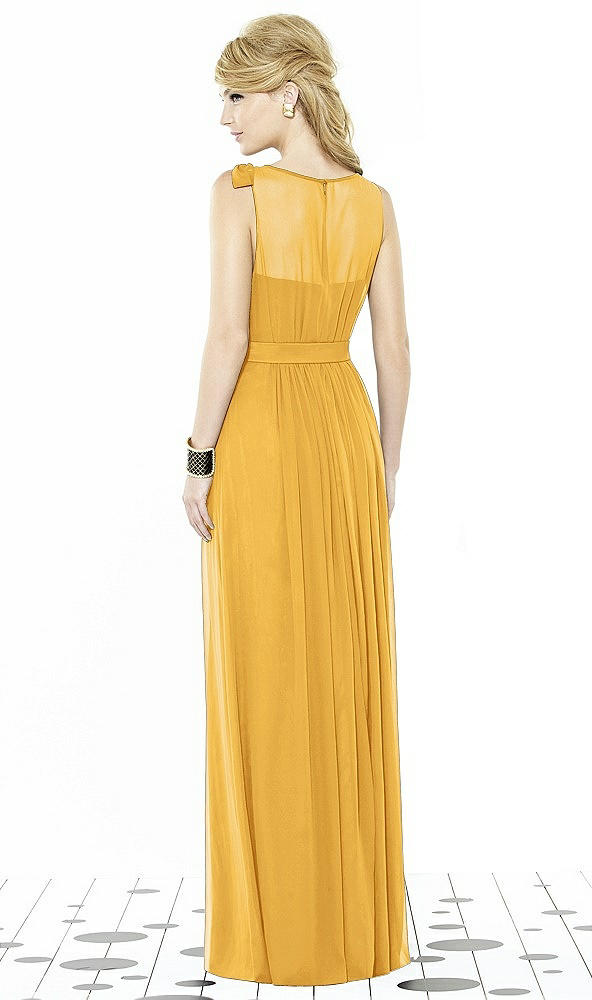Back View - NYC Yellow After Six Bridesmaid Dress 6714