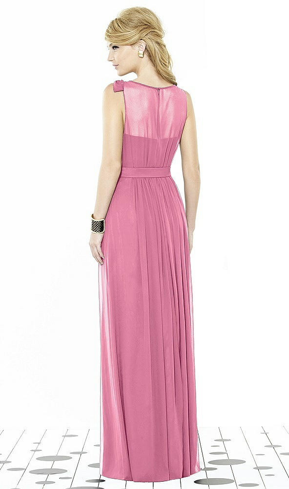 Back View - Orchid Pink After Six Bridesmaid Dress 6714