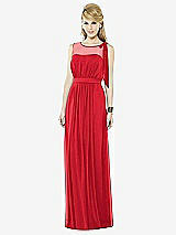 Front View Thumbnail - Parisian Red After Six Bridesmaid Dress 6714