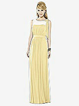 Front View Thumbnail - Pale Yellow After Six Bridesmaid Dress 6714