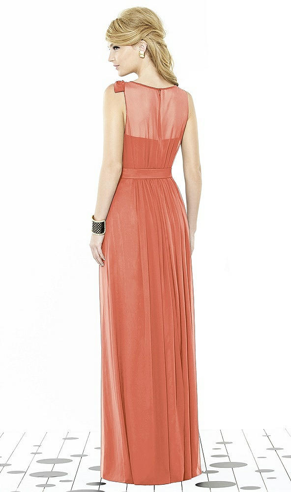 Back View - Terracotta Copper After Six Bridesmaid Dress 6714