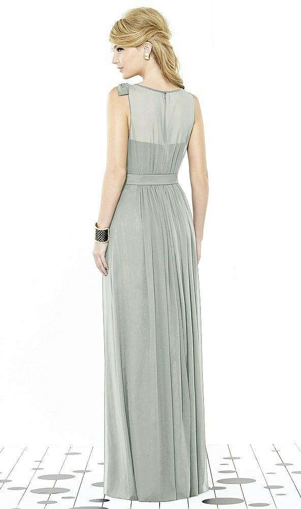 Back View - Willow Green After Six Bridesmaid Dress 6714