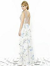 Rear View Thumbnail - Bleu Garden & Cameo After Six Bridesmaid Dress 6715
