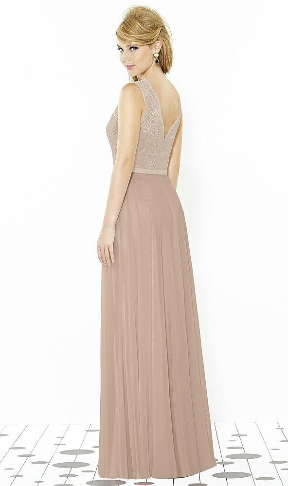 Back View - Topaz & Cameo After Six Bridesmaid Dress 6715