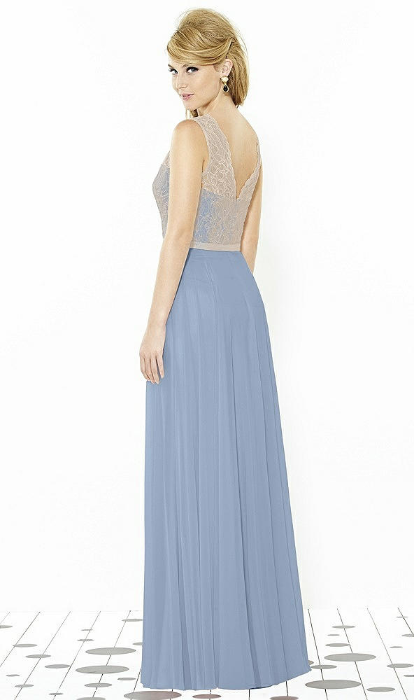Back View - Cloudy & Cameo After Six Bridesmaid Dress 6715