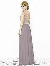 Rear View Thumbnail - Cashmere Gray & Cameo After Six Bridesmaid Dress 6715