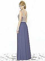 Rear View Thumbnail - French Blue & Cameo After Six Bridesmaid Dress 6715