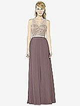Front View Thumbnail - French Truffle & Cameo After Six Bridesmaid Dress 6715