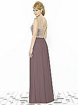 Rear View Thumbnail - French Truffle & Cameo After Six Bridesmaid Dress 6715
