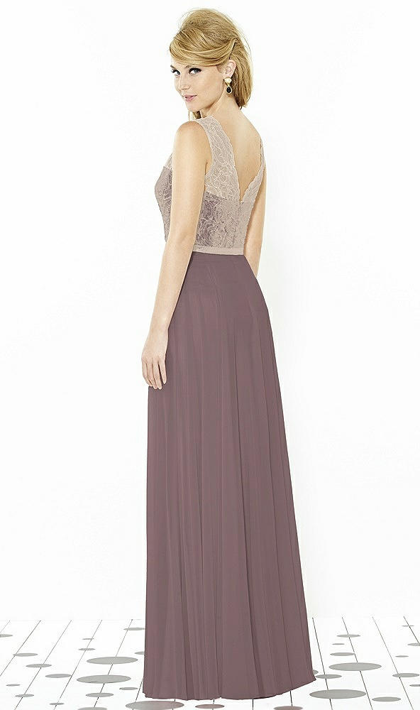 Back View - French Truffle & Cameo After Six Bridesmaid Dress 6715