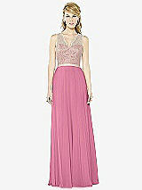 Front View Thumbnail - Orchid Pink & Cameo After Six Bridesmaid Dress 6715