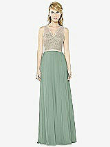 Front View Thumbnail - Seagrass & Cameo After Six Bridesmaid Dress 6715