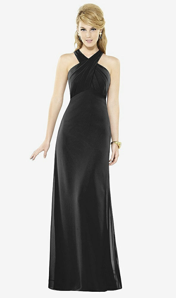Front View - Black After Six Bridesmaid Dress 6716