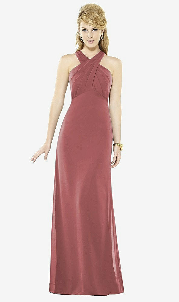 Front View - English Rose After Six Bridesmaid Dress 6716