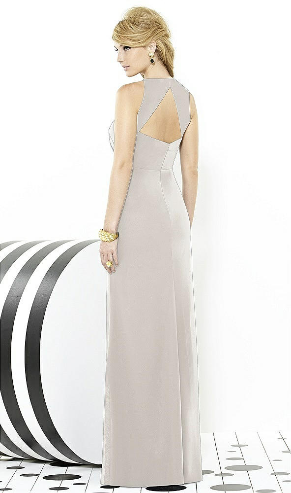 Back View - Oyster After Six Bridesmaid Dress 6716