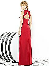 Rear View Thumbnail - Parisian Red After Six Bridesmaid Dress 6716